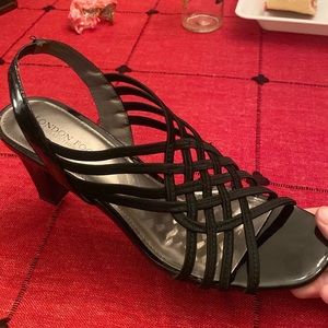 London Fog Collection - Strappy short heels. Only worn to try on size.
